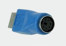 Adapter wtyk USB A / gniazdo PS2