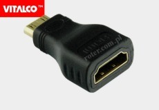 Adapter gniazdo HDMI / wtyk mini HDMI Vitalco