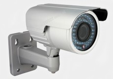 Kamera CCTV zewnętrzna wododporna 69PAT (przetwornik 1/3" Sony, 540 linii, obiektyw 4-9mm, podświetlenie 48xLED)