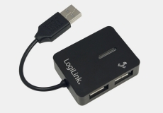 Hub USB 2.0 4-portowy SMILE czarny
