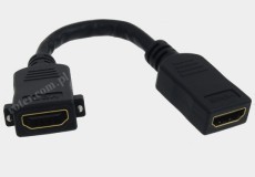 Adapter gn. HDMI/gn. HDMI z przewodem RoHS
