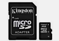 Karta pamięci mikroSD(HC) Kingston 4GB z adapterem