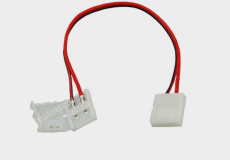 Konektor 2-żyłowy środkowy do taśm jednokolorowych szerokich z przewodem 15cm